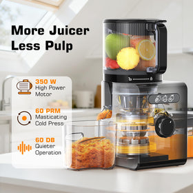 Sleek black finish fits modern kitchens and is easy to wipe down.