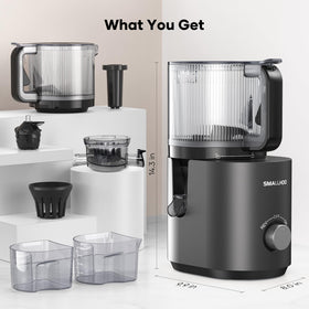 Smallhoo Sliver 3-in-1 juicer quiet operation under 60dB.