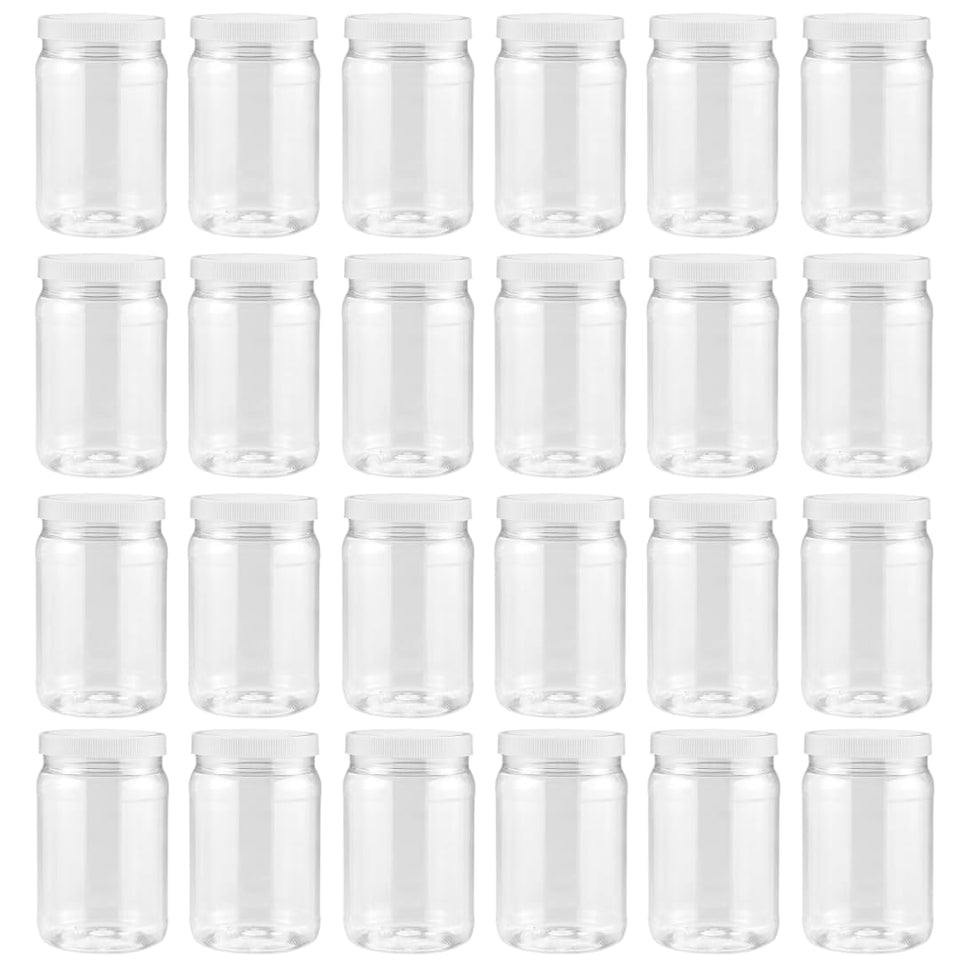 SMART SOLUTIONS clear mason jar with 18 oz capacity and lids for organized pantry storage.