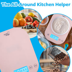 Smart Weigh pink scale capacity up to 11 pounds for meals