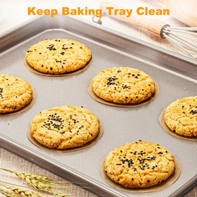 SMARTAKE parchment resists heat up to 450°F for versatile cooking.