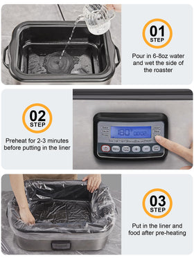 Dampen interior and preheat for best results with SMARTAKE liners