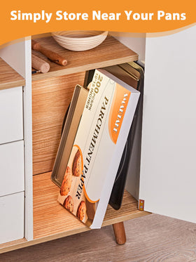 SMARTAKE greaseproof and leakproof paper keeps trays clean and mess-free