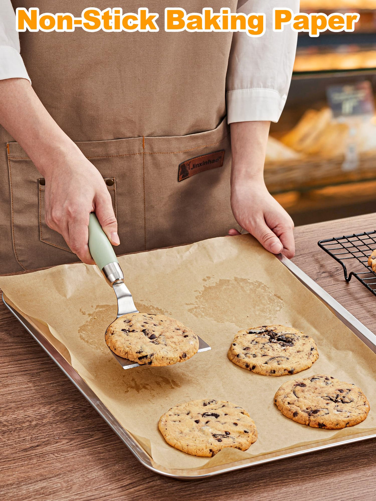 SMARTAKE parchment tolerates up to 450°F (232°C) for varied cooking methods.