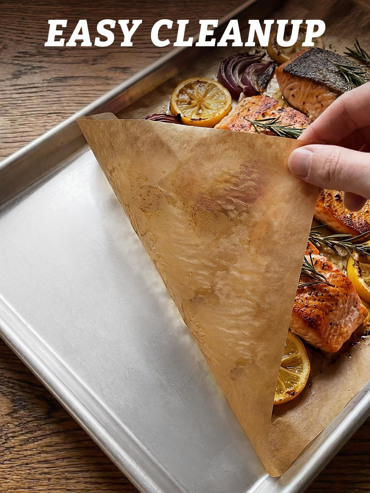 SMARTAKE heat resistant parchment paper up to 450 F for versatile cooking