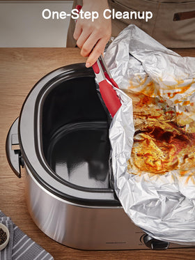 SMARTAKE liners for 22-qt roasters ensure clean pans and simple disposal.