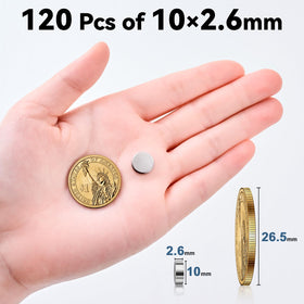 SMARTAKE 120-pack magnets shown with compact storage case for organization.