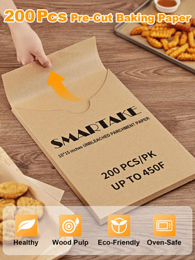 SMARTAKE no curl parchment paper stays flat on baking trays