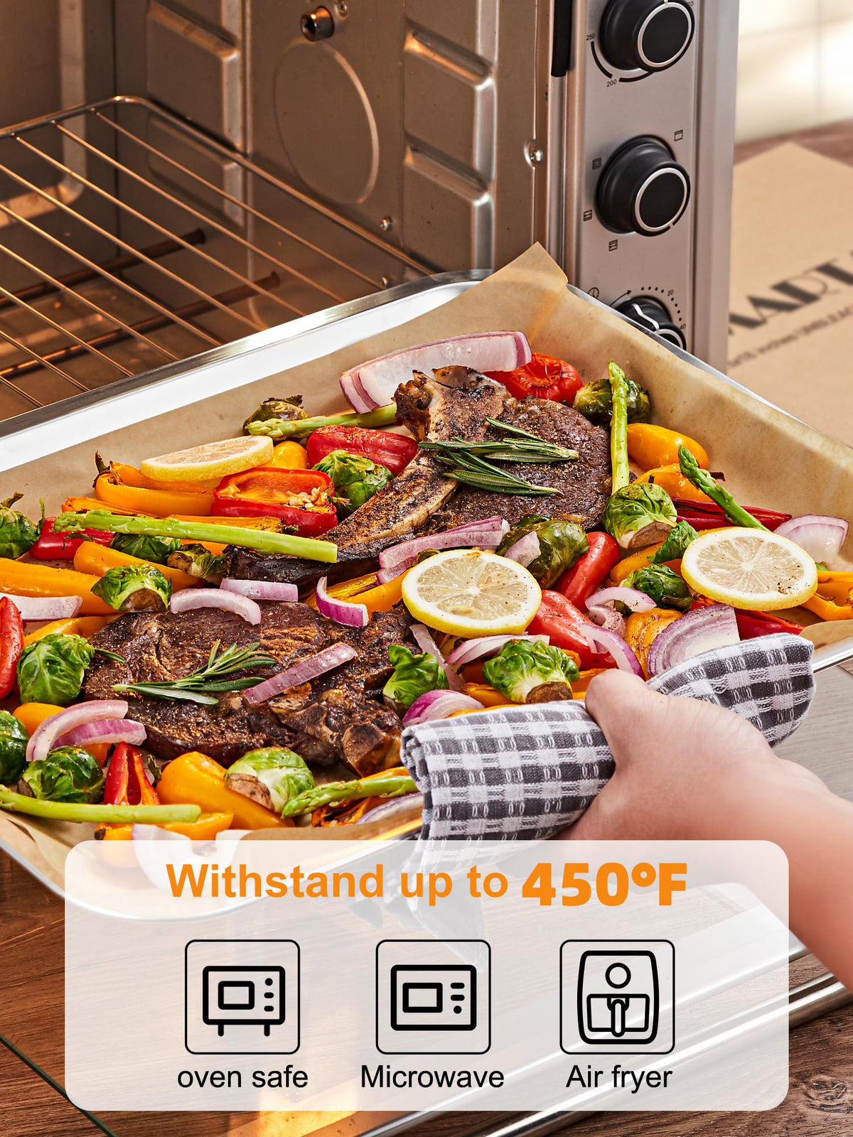 SMARTAKE non-stick parchment sheets help baked goods release cleanly.