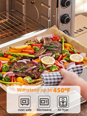 SMARTAKE non-stick parchment sheets help baked goods release cleanly.