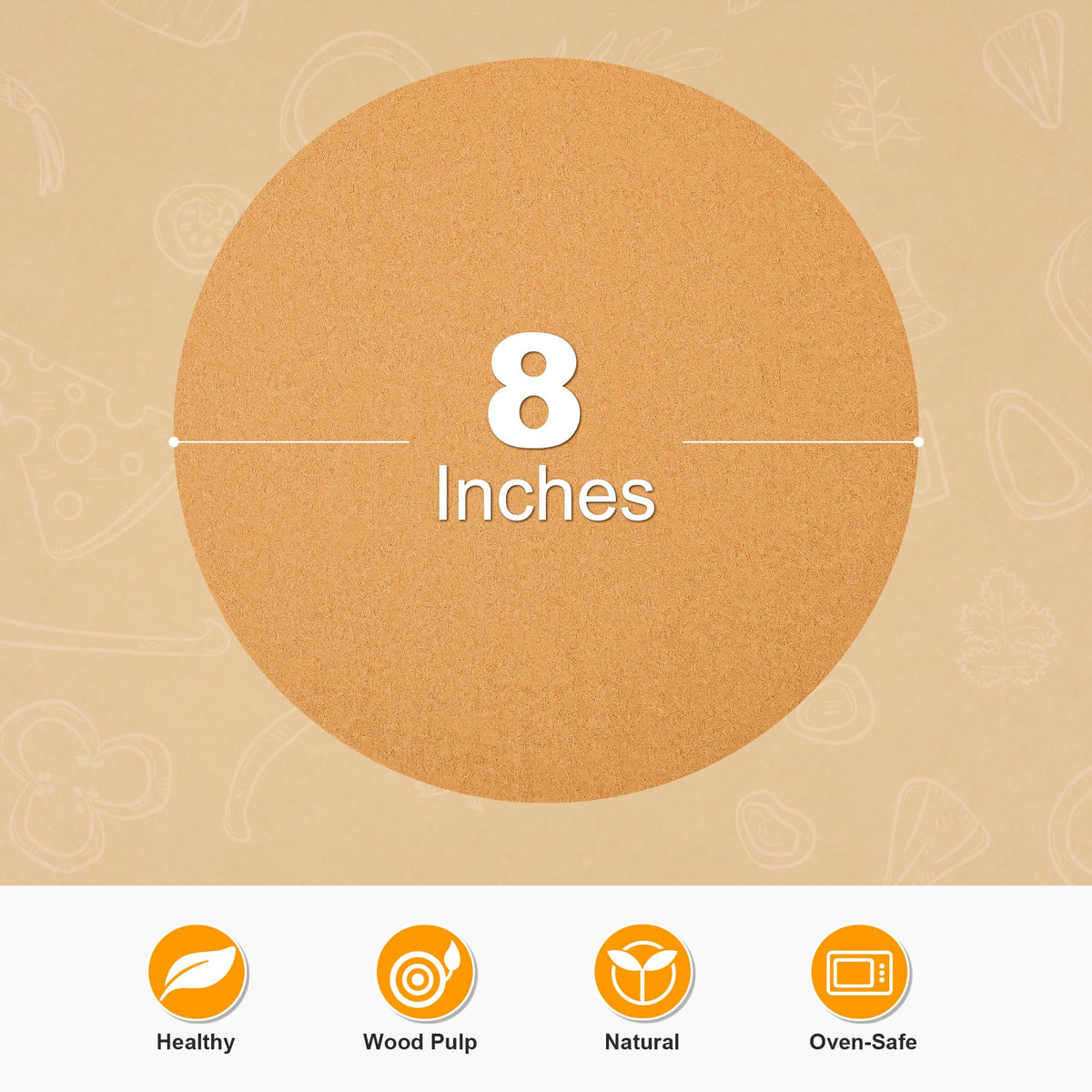 SMARTAKE food-grade unbleached parchment supports safe oven use.