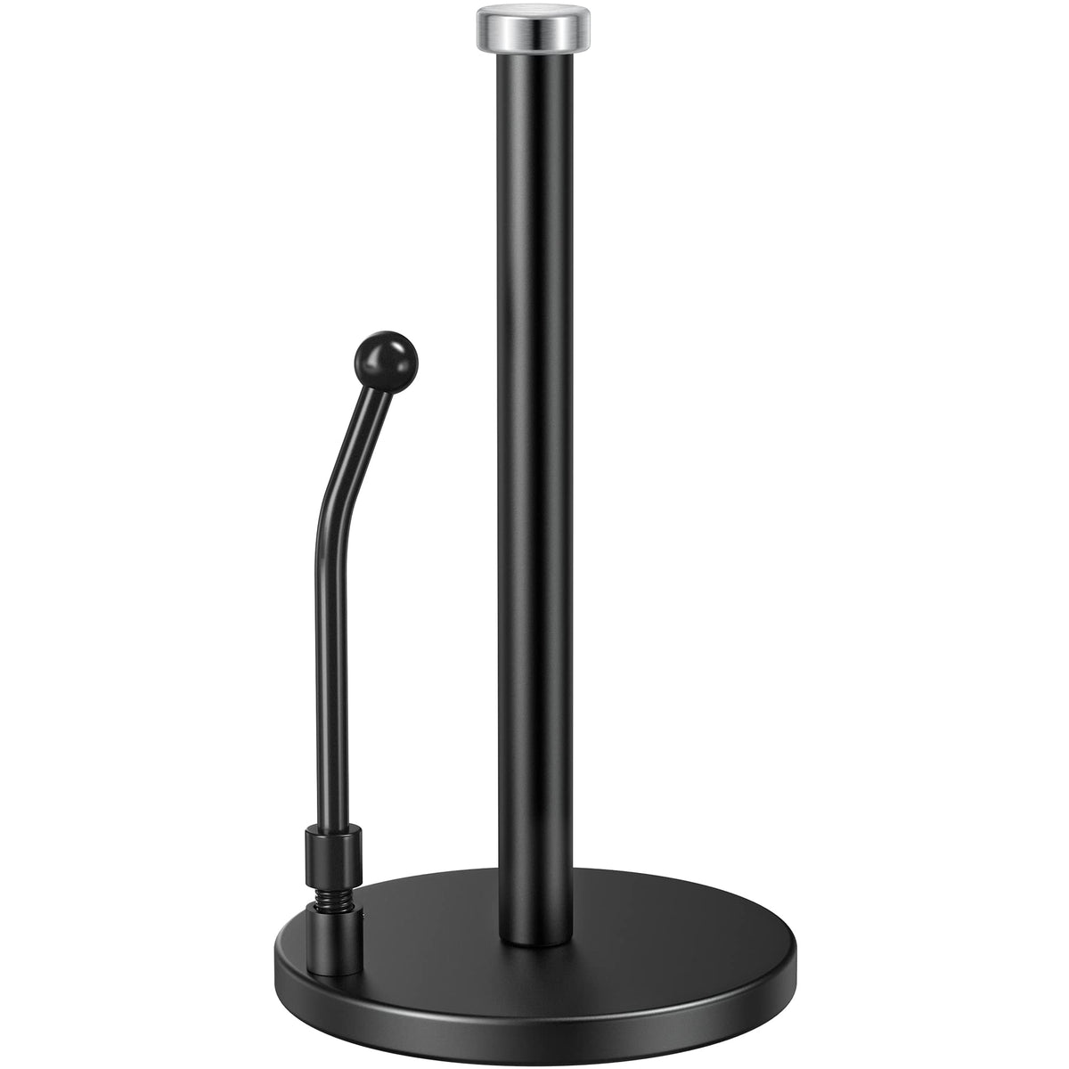 SMARTAKE paper towel holder, base side view, showing stable counter placement.