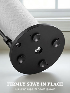 SMARTAKE black stainless steel finish on paper towel holder in modern kitchen.