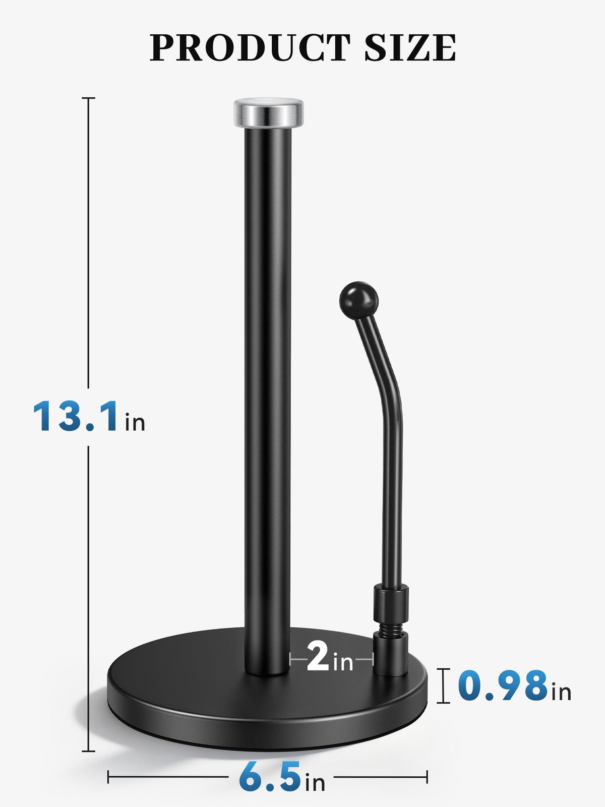 SMARTAKE paper towel holder removable top, easy refill demonstration.