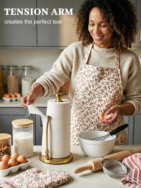 SMARTAKE stand fits most paper rolls for everyday convenience.