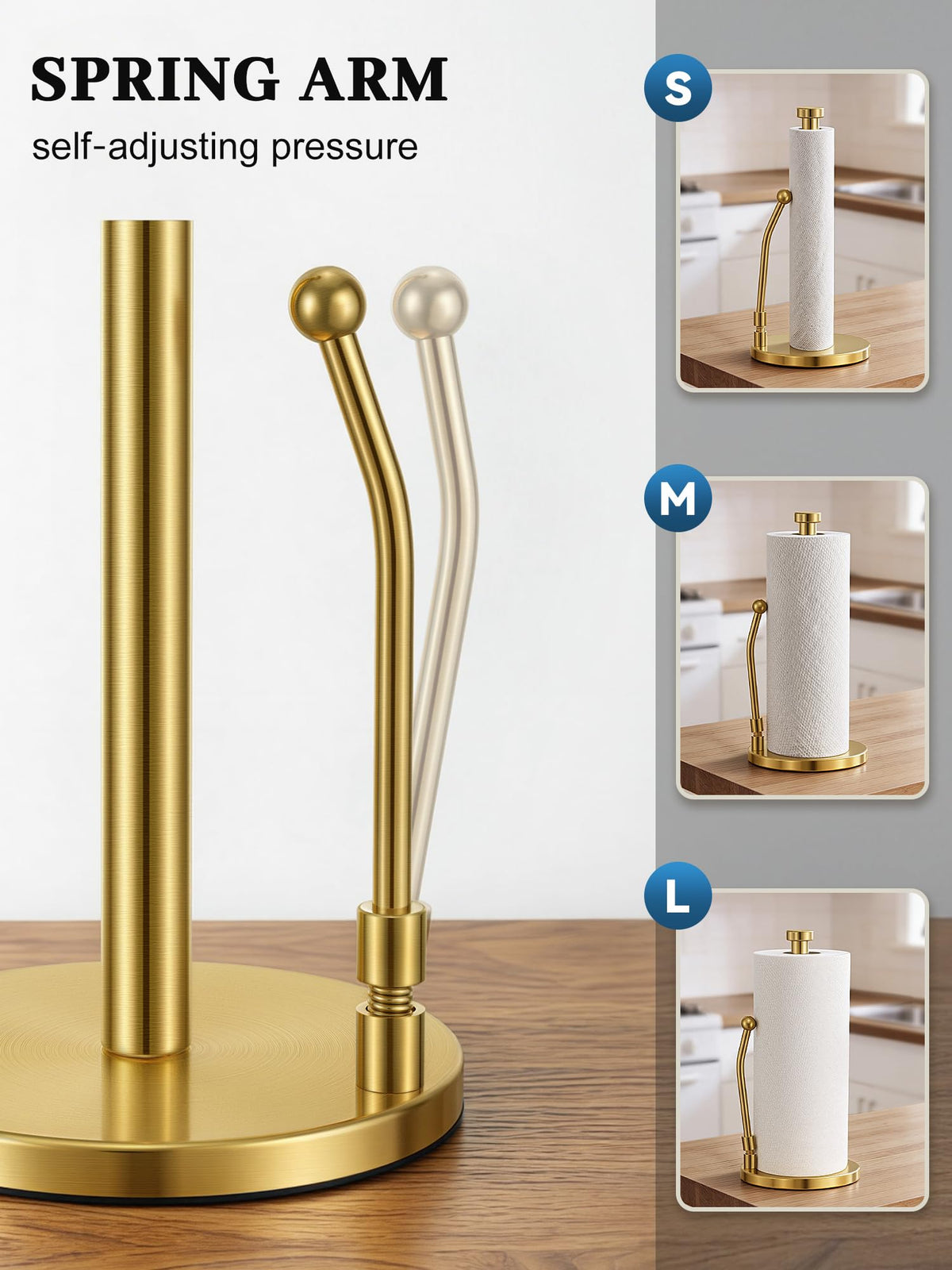 SMARTAKE weighted base keeps the stand steady during tearing and protects surfaces.