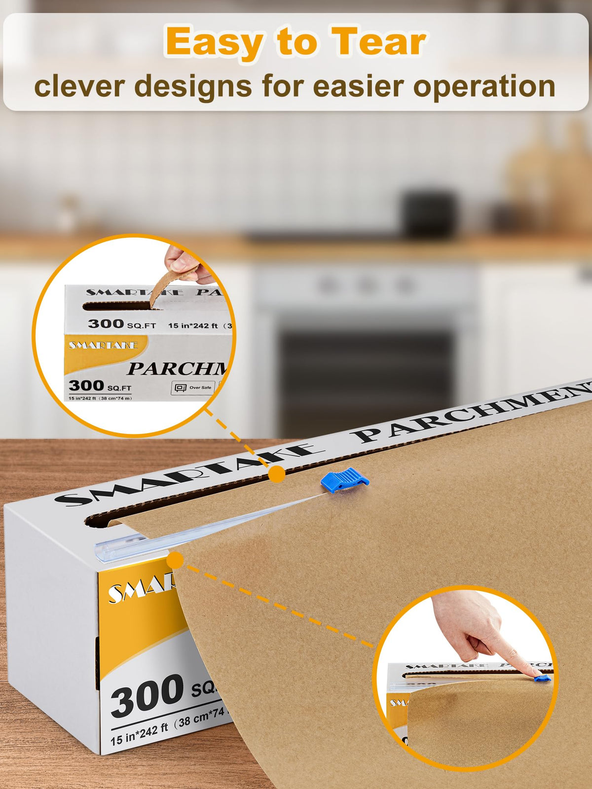 Eco-friendly packaging highlights SMARTAKE’s recyclable, responsible kitchen choice.