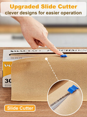 SMARTAKE parchment paper withstands up to 450°F for versatile cooking tasks