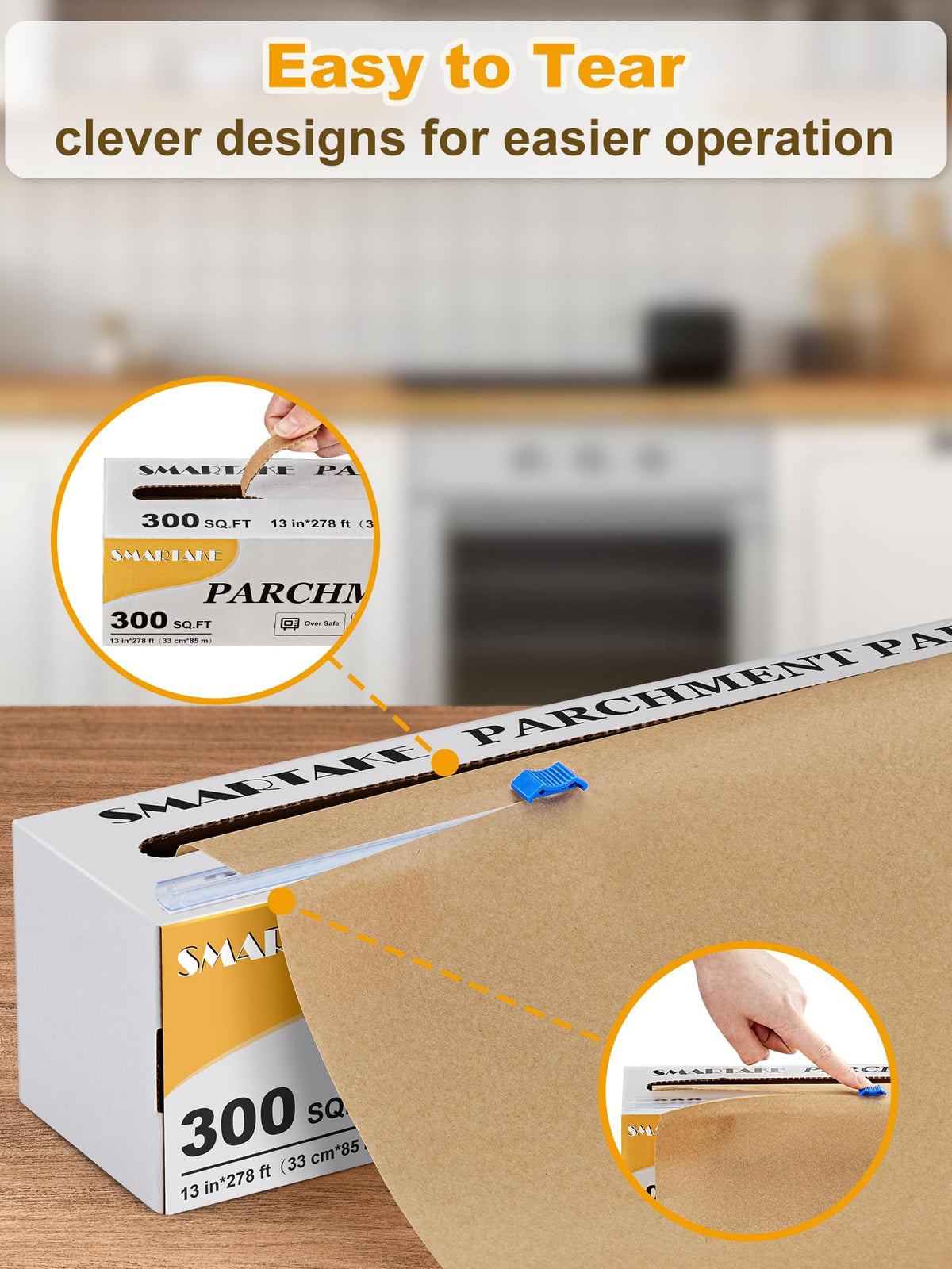 SMARTAKE versatile parchment for baking, steaming, freezing, and packing