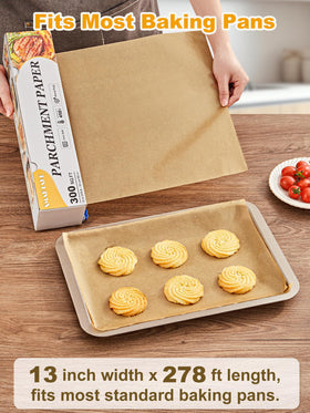 SMARTAKE parchment with nonstick surface close-up showing greaseproof coating