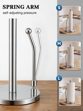 SMARTAKE spring arm demonstrates easy one-handed tearing for quick towel access