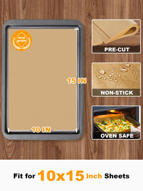 SMARTAKE unbleached parchment paper offers food-grade lining for healthy baking