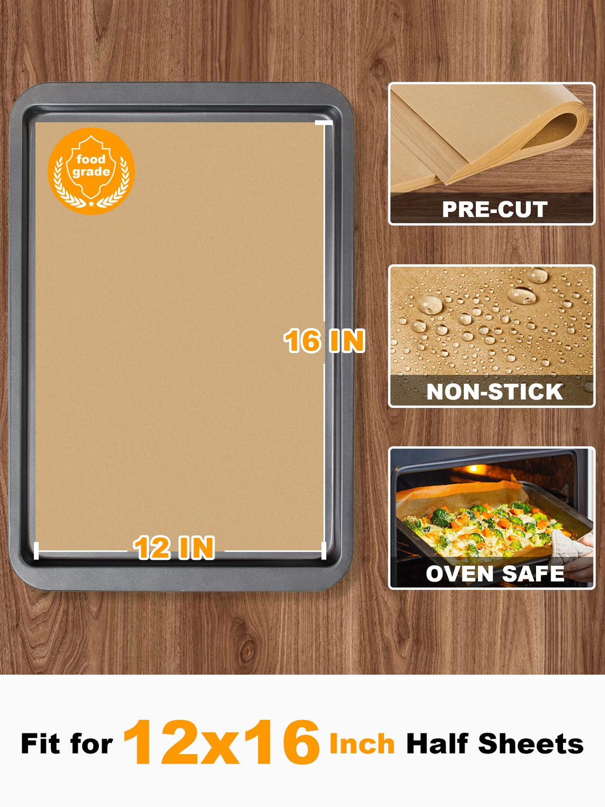 Smartake unbleached parchment offers food-grade safety and reliable non-stick baking.