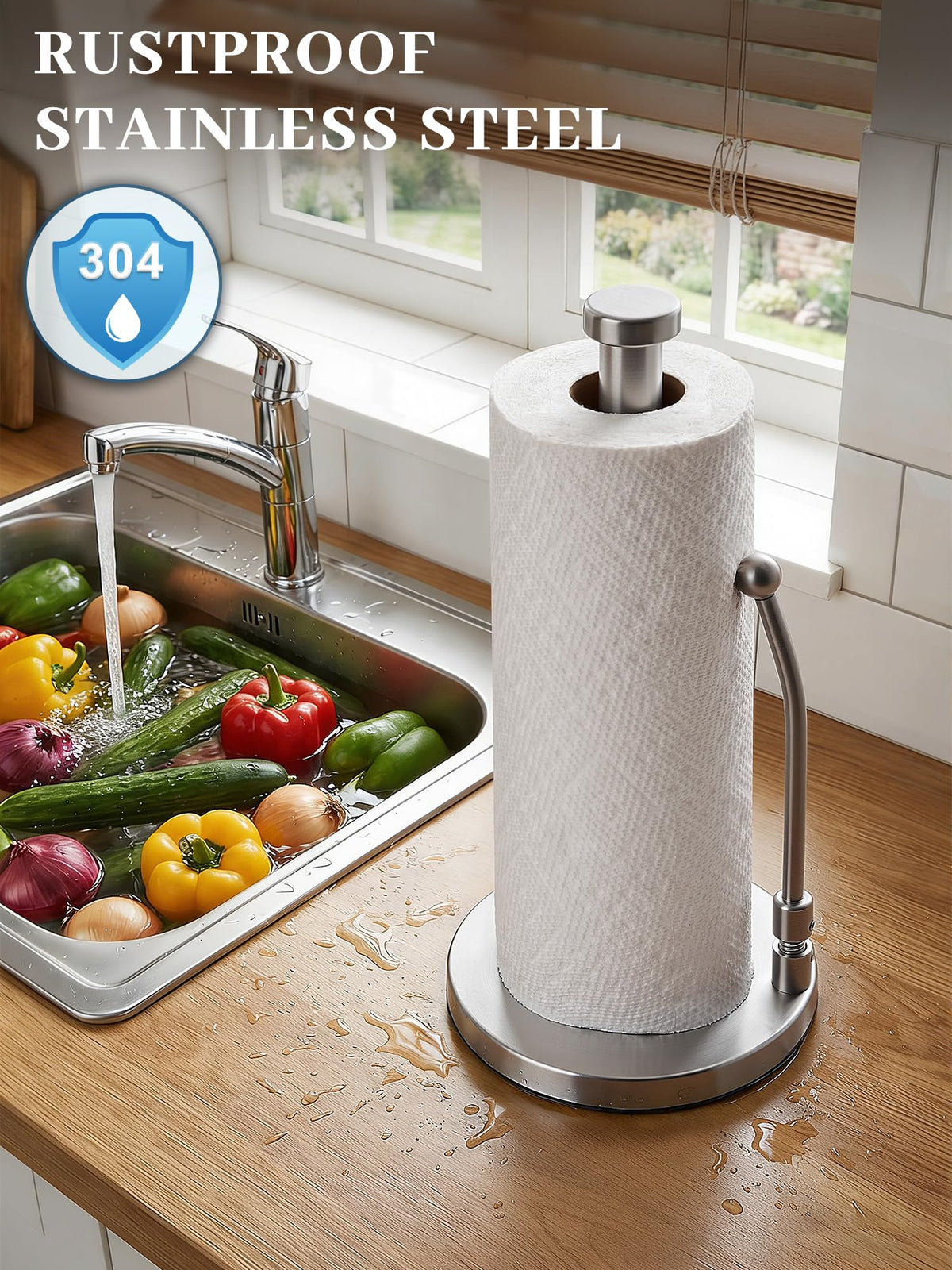 SMARTAKE weighted base keeps the holder stable during use