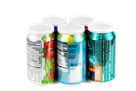 Smarter-Seal lid remains on the can between sips for convenience