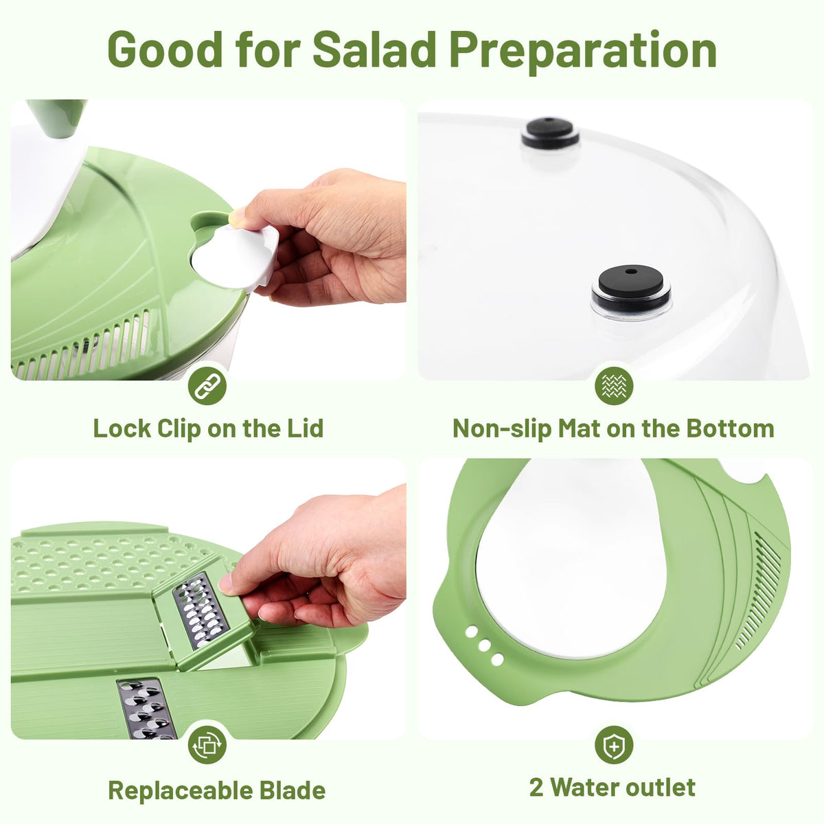 SmartTrends lid with clip keeps bowl secure during spinning