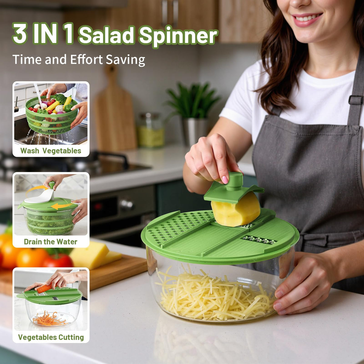 SmartTrends vegetable pusher guiding produce toward blades safely