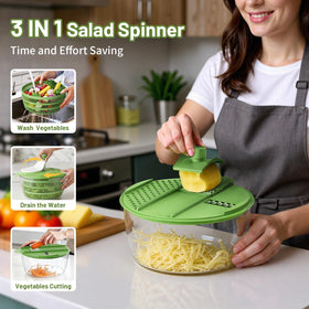 SmartTrends vegetable pusher guiding produce toward blades safely