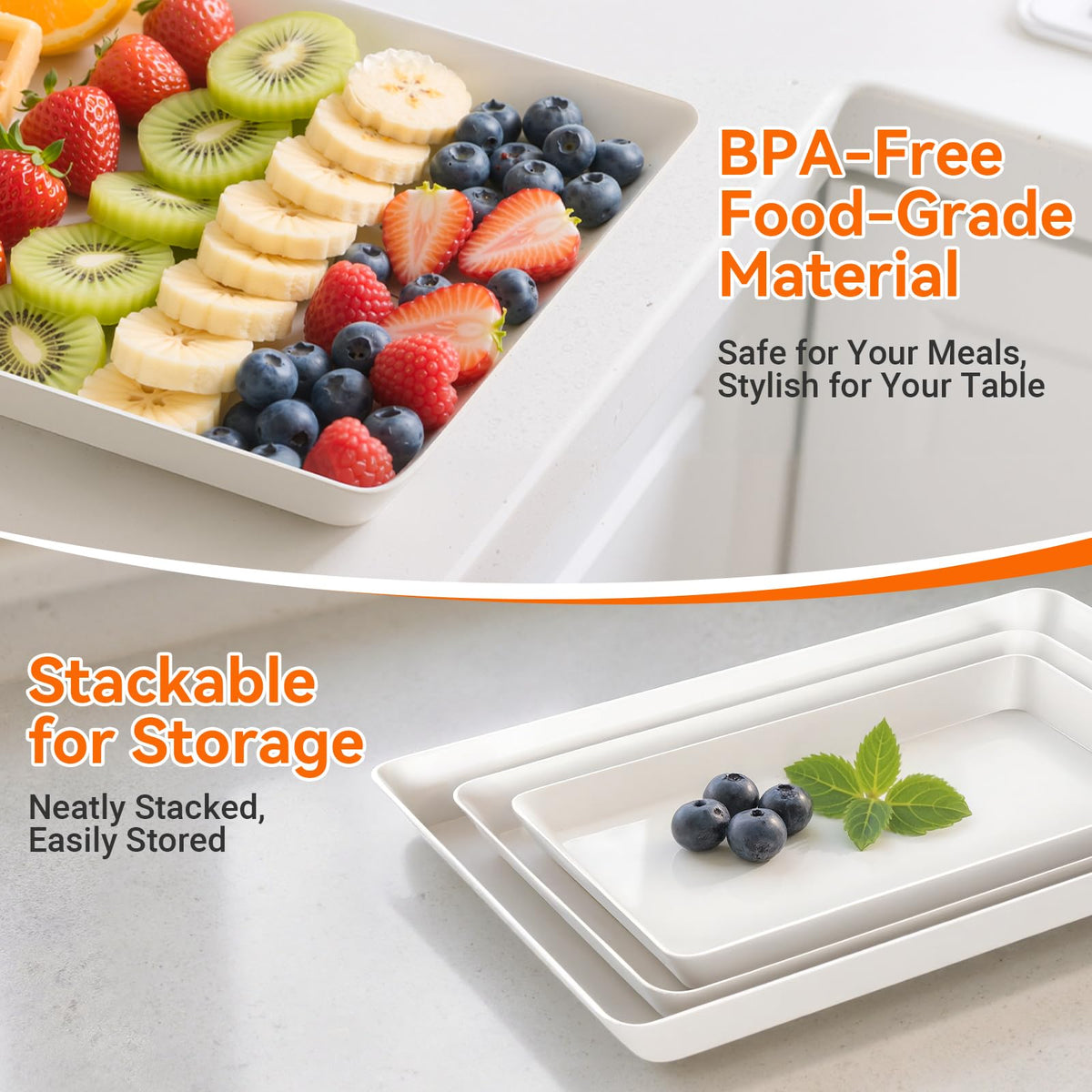 SmartTrends jumbo large tray 16x11 for generous servings outdoors