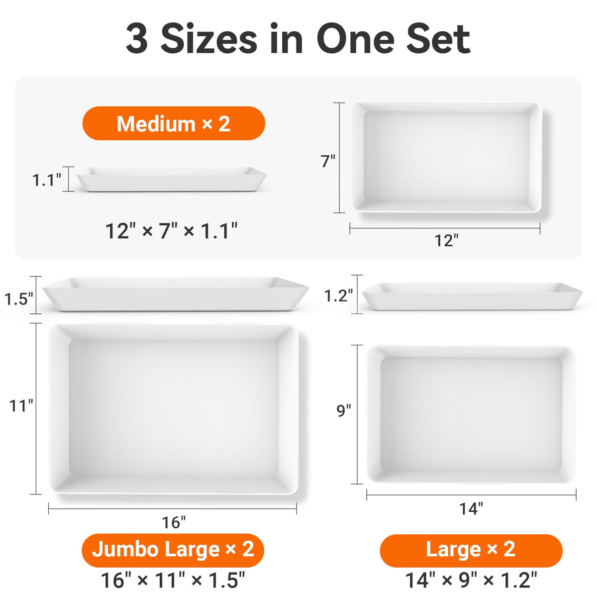 SmartTrends serving tray large setup for party platters and family meals.