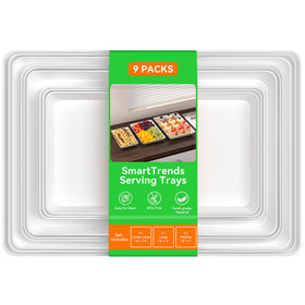 SmartTrends medium serving tray 12x7 with desserts for at-table elegance