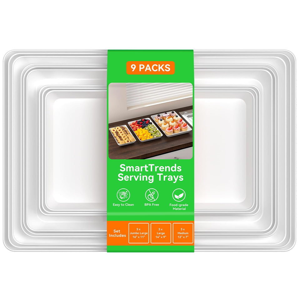 SmartTrends medium serving tray 12x7 with desserts for at-table elegance