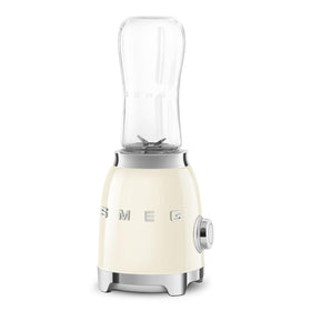 Smeg 50s Retro blender with backlit knob for precise speed control on the counter