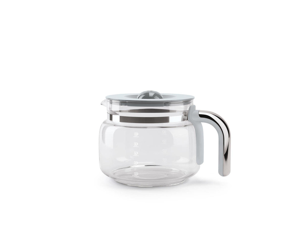 Smeg 50s retro glass carafe replacement for DCF02, easy to wipe clean after coffee