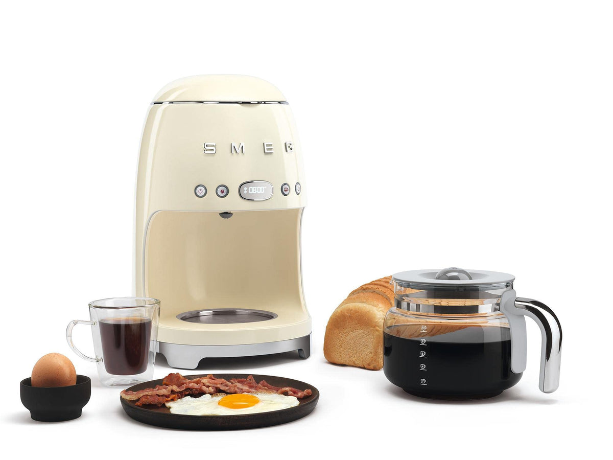 Smeg 50s retro carafe replacement shown with DCF02 for reliable overflow brewing