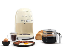 Smeg 50s retro carafe replacement shown with DCF02 for reliable overflow brewing