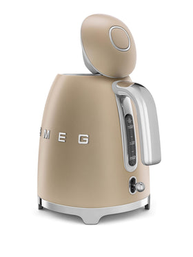 Smeg KLF03 compact kettle fits neatly on countertops.