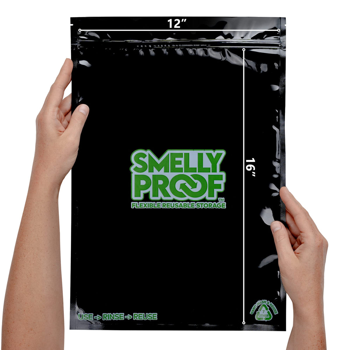 Smelly Proof material close-up showing durable nylon-reinforced construction.