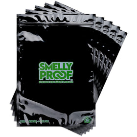 Smelly Proof 2-gallon bag with triple zip close for secure odor containment.