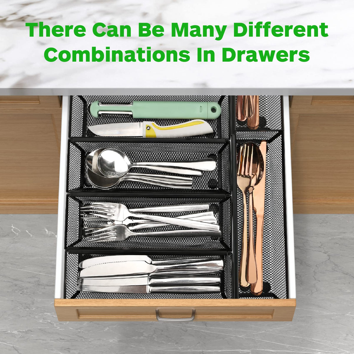 Smgmg versatile organizer suitable for kitchen, office, or restaurant spaces.