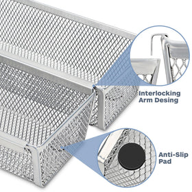 Smgmg organizer with non-slip feet stays steady during use.