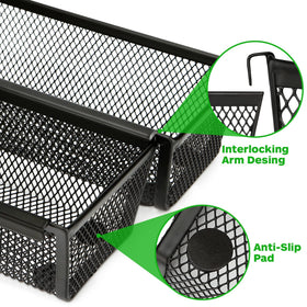 Smgmg non-slip feet stabilize the organizer in any drawer.