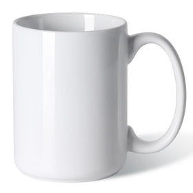 Smilatte 16 oz porcelain mug front view for daily coffee or tea