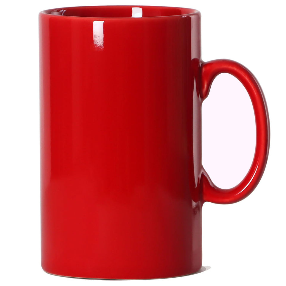 Smilatte 28oz mug with sturdy handle for comfortable, extended coffee breaks.
