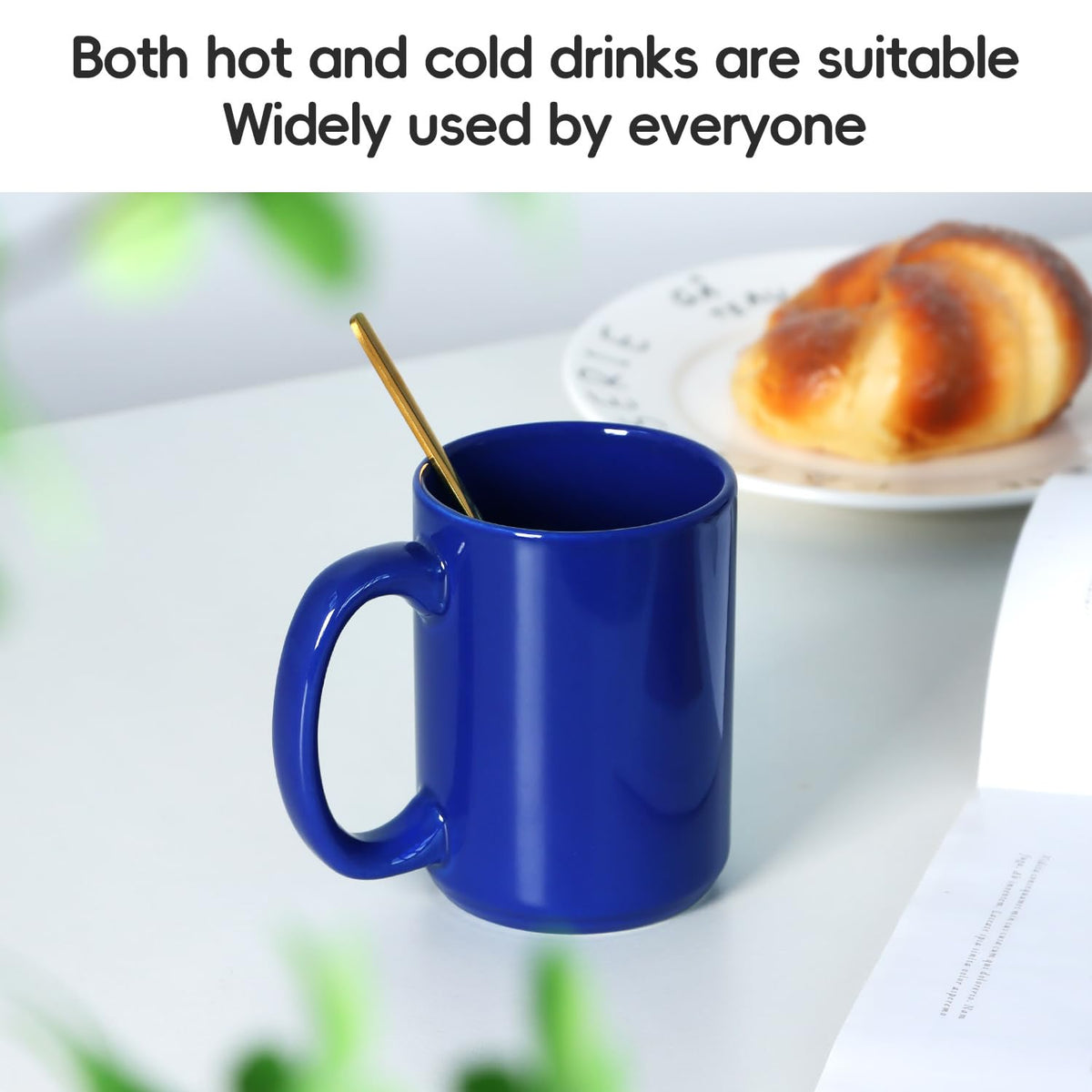 Dishwasher and microwave safe Smilatte mug makes cleanup and reheating easy