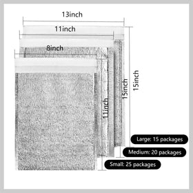 Smilco 15-pack insulation liners ready for bulk packaging.